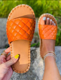 Quilted slide (orange)